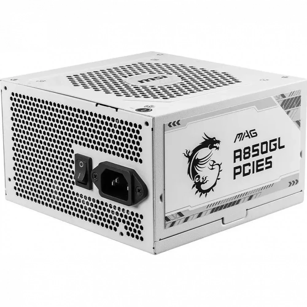 Блок питания MSI MAG A850GL WH PCIE5, 850W 306-7ZP8A24-CE0 850 Вт