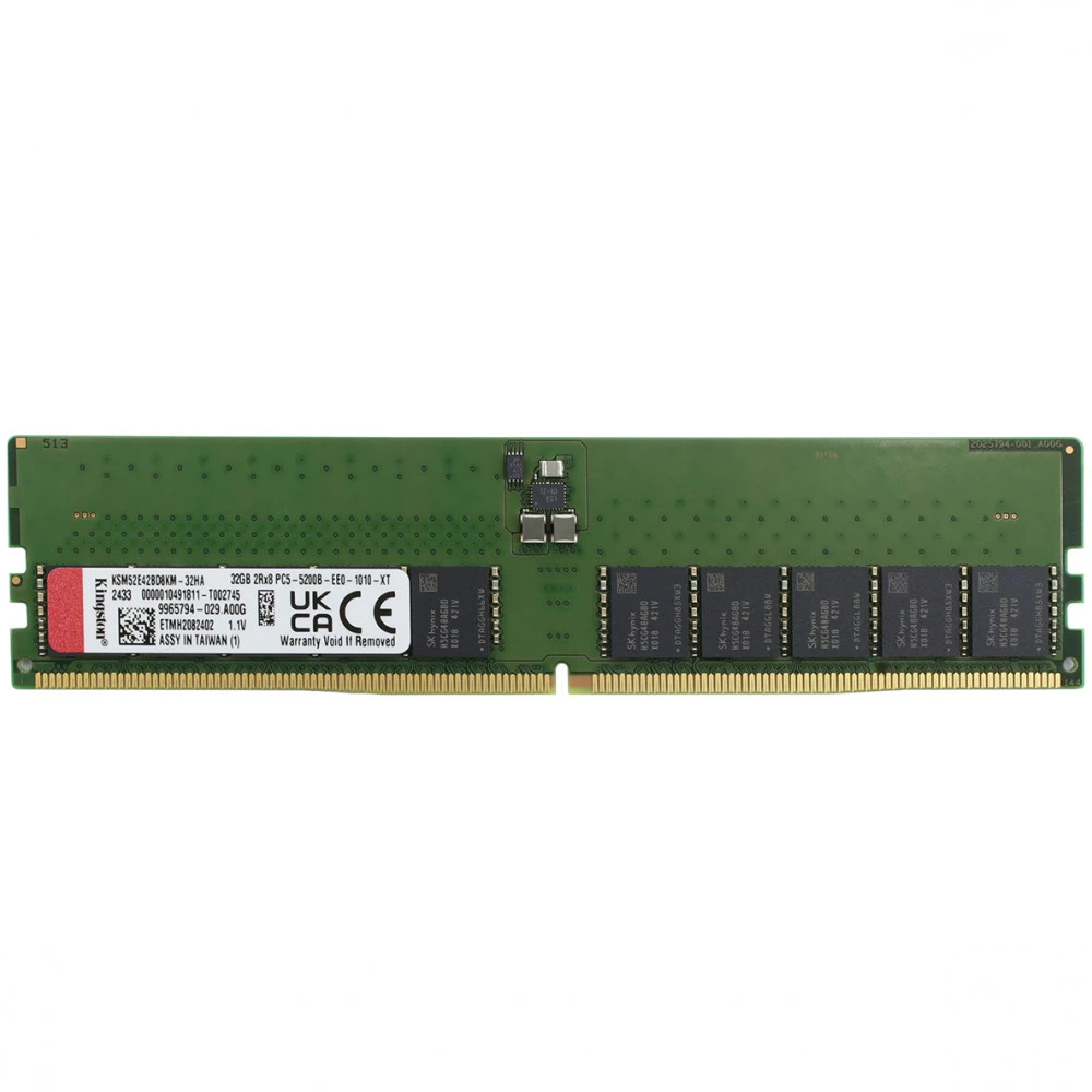 ОЗУ Kingston KSM52E42BD8KM-32HA DIMM, DDR5, 32 Гб, 5200 МГц