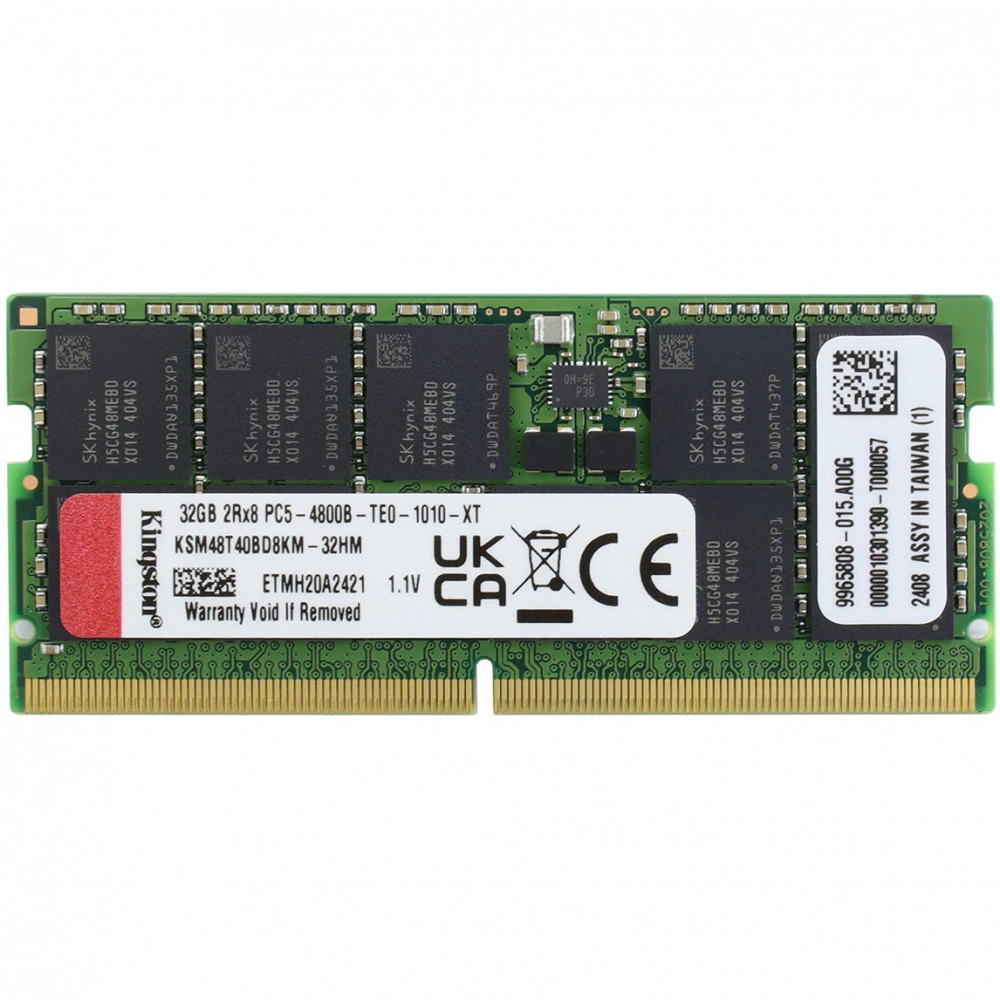 ОЗУ Kingston KSM48T40BD8KM-32HM SO-DIMM, DDR5, 32 Гб, 4800 МГц