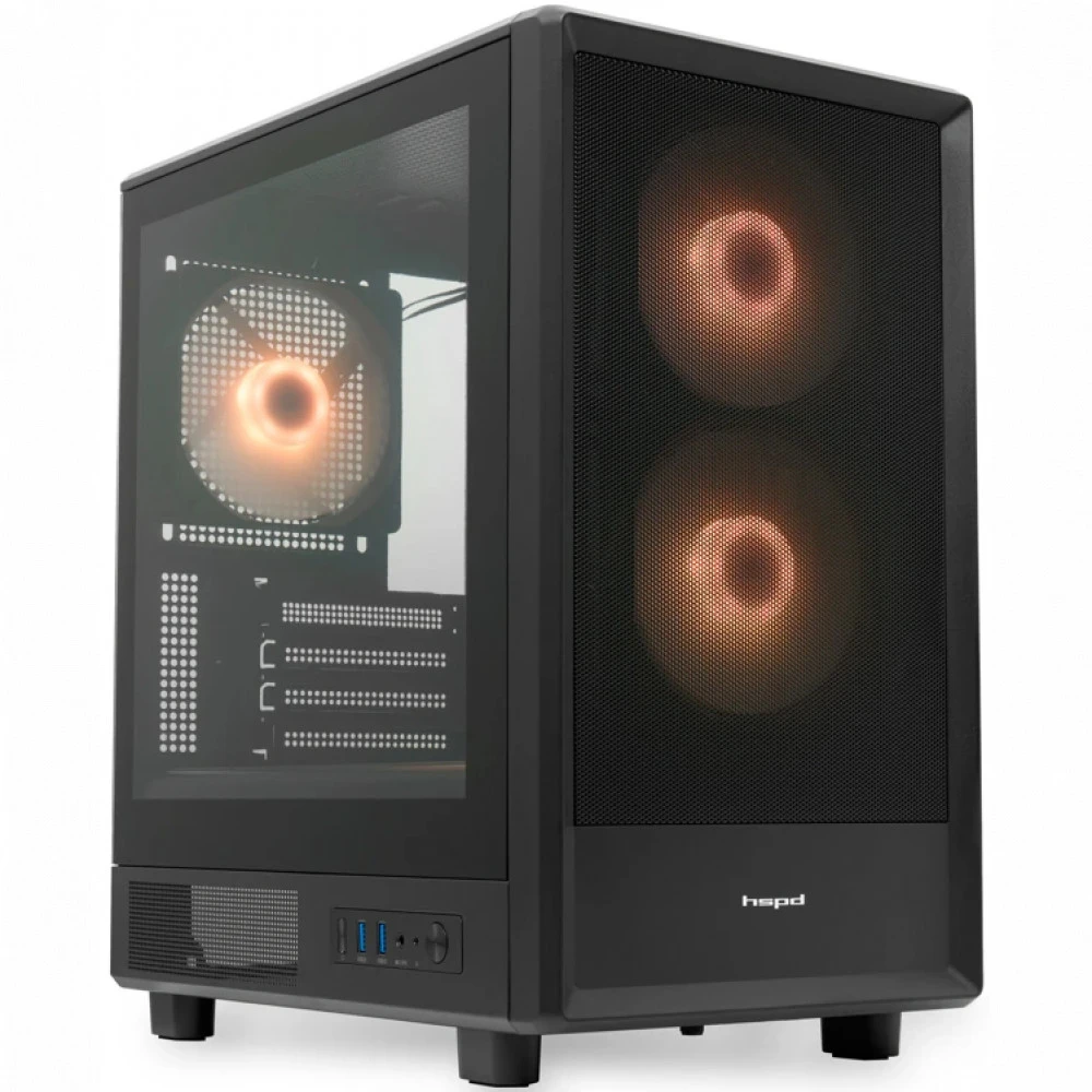 Корпус HSPD M310-TGBK-ARGB Mini-Tower