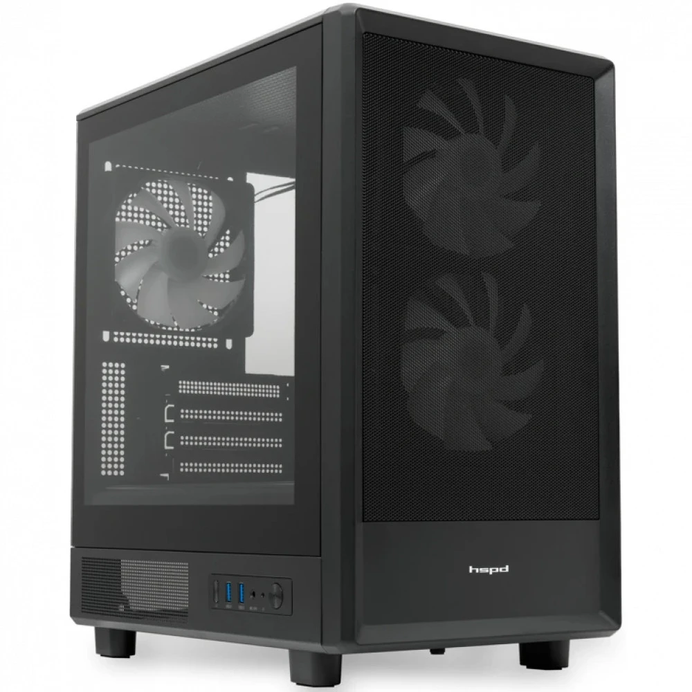 Корпус HSPD M310-TGBK-ARGB Mini-Tower