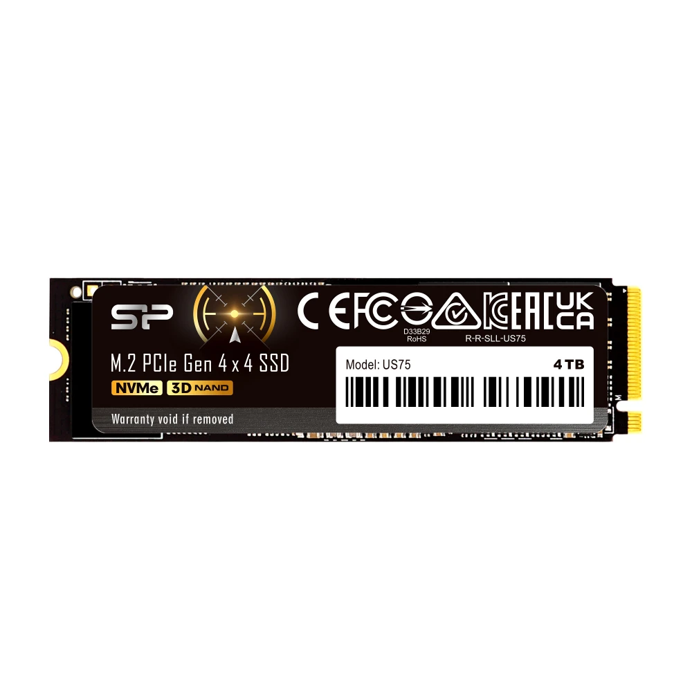 Жесткий диск Silicon Power SP04KGBP44US7505 SSD (твердотельные), 4 ТБ, M.2, PCIe