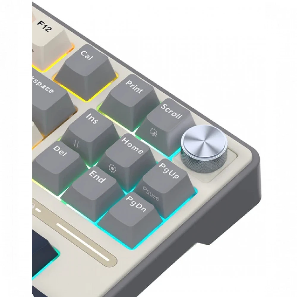 Клавиатура Royal Kludge R87 Pro Half Grey (Brown Switch) 6977576550755 Проводная, USB