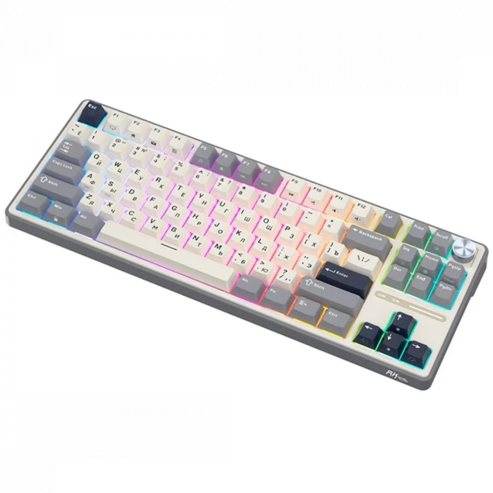 Клавиатура Royal Kludge R87 Pro Half Grey (Brown Switch) 6977576550755 Проводная, USB