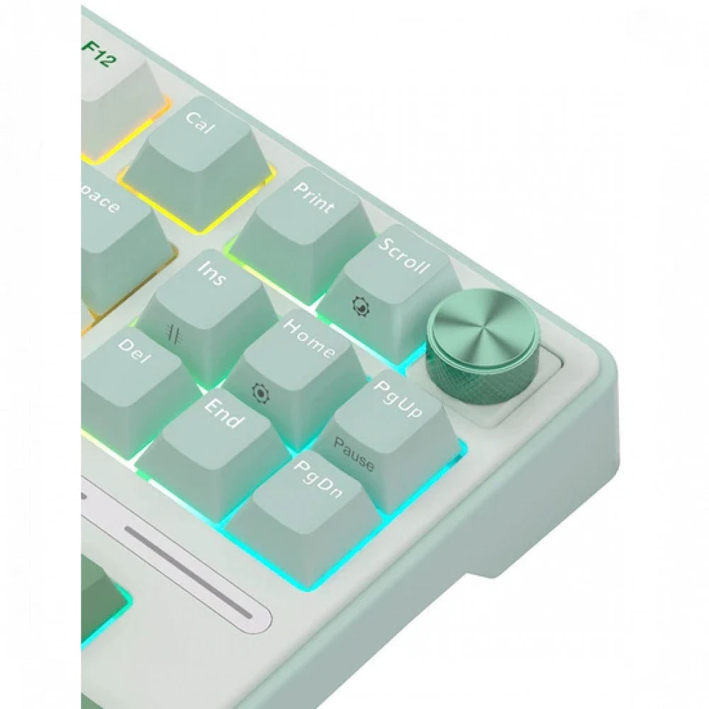 Клавиатура Royal Kludge R87 Pro Sky Cyan (Brown Switch) 6977576550717 Проводная, USB