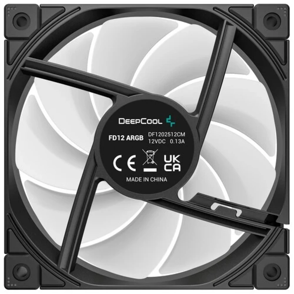 Система охлаждения Deepcool FD12 ARGB 120х120x25 черный R-FD12-BKAPN1-G Для системного блока