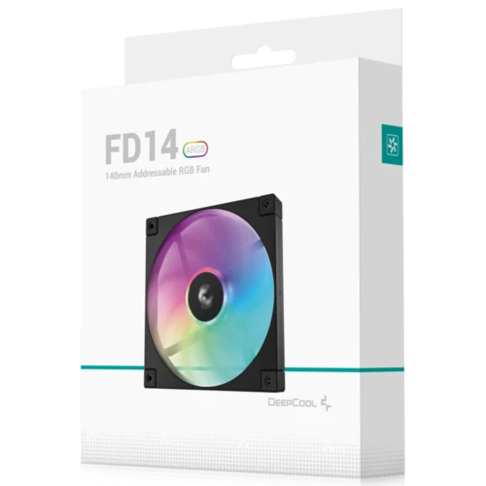Система охлаждения Deepcool FD14 ARGB 140х140x25 черный R-FD14-BKAPN1-G Для системного блока