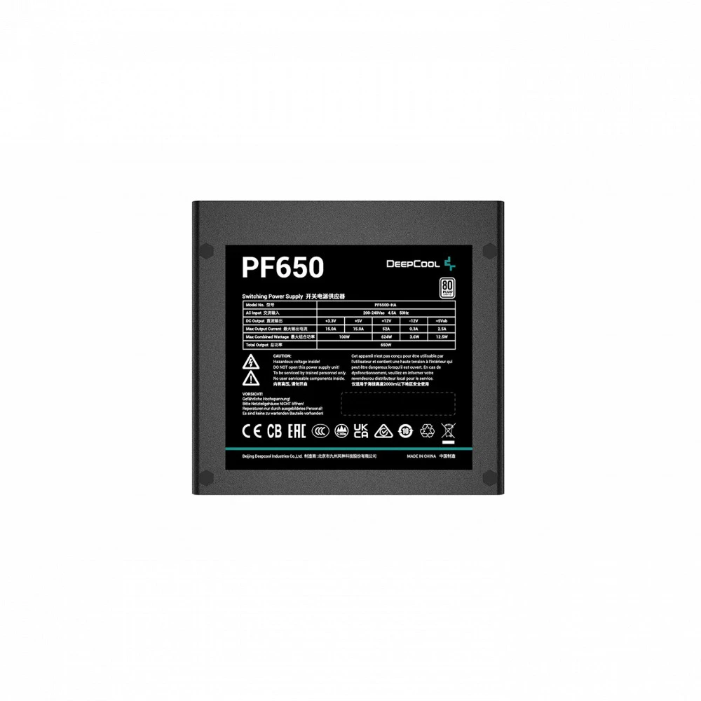 Блок питания Deepcool PF650D R-PF650D-HA0B-WDEU 650 Вт