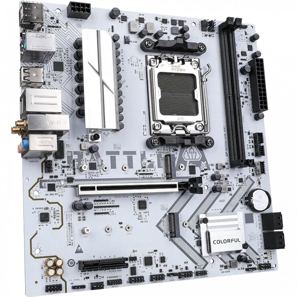 Материнская плата Colorful BATTLE-AX A620M-GHA WIFI V14 BATTLE-AX A620M-GHA WIFI V14||oem Micro-ATX, AMD AM5