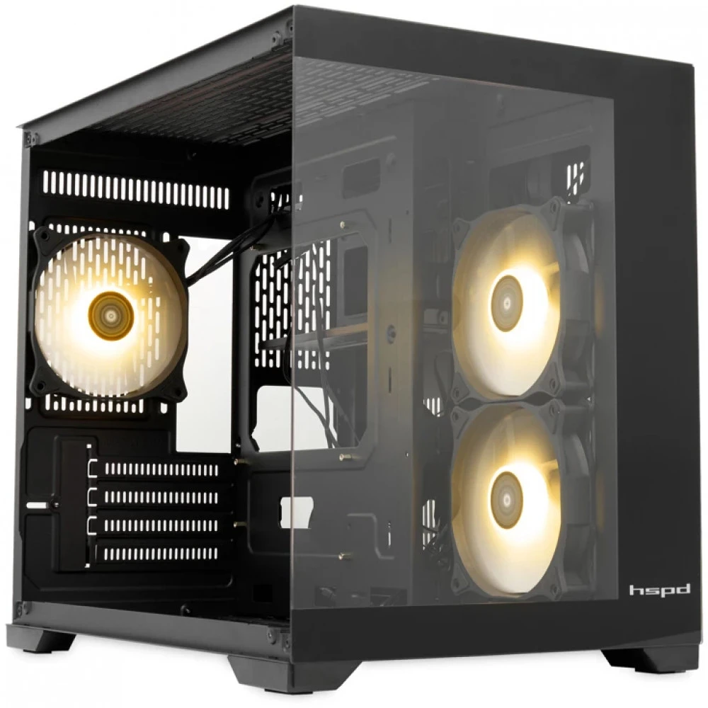 Корпус HSPD F330-TGBK-ARGB Mid-Tower