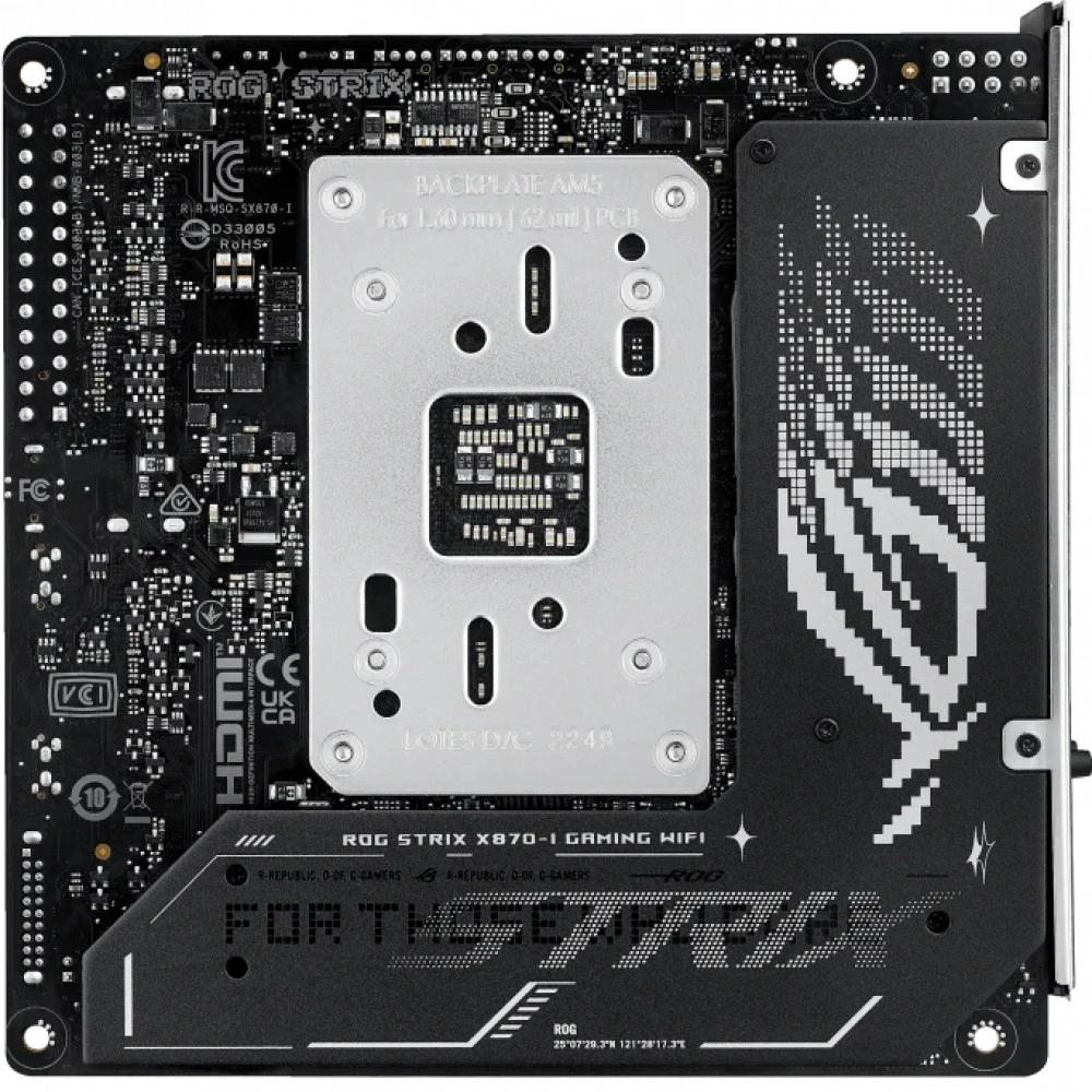 Материнская плата Asus ROG STRIX X870-I GAMING WIFI 90MB1IW0-M0EAY0 Mini-ITX, AMD AM5