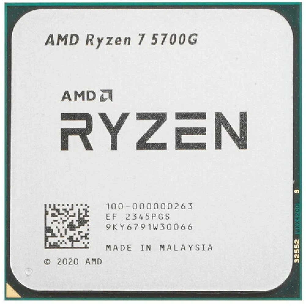 Процессор AMD RYZEN 7 5700G BOX 100-100000263CBX 3.8 ГГц, 16 МБ, BOX