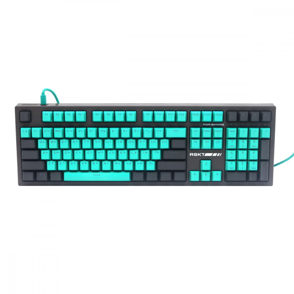 Клавиатура Raskat KM002 Green KM002-GREEN Проводная, USB