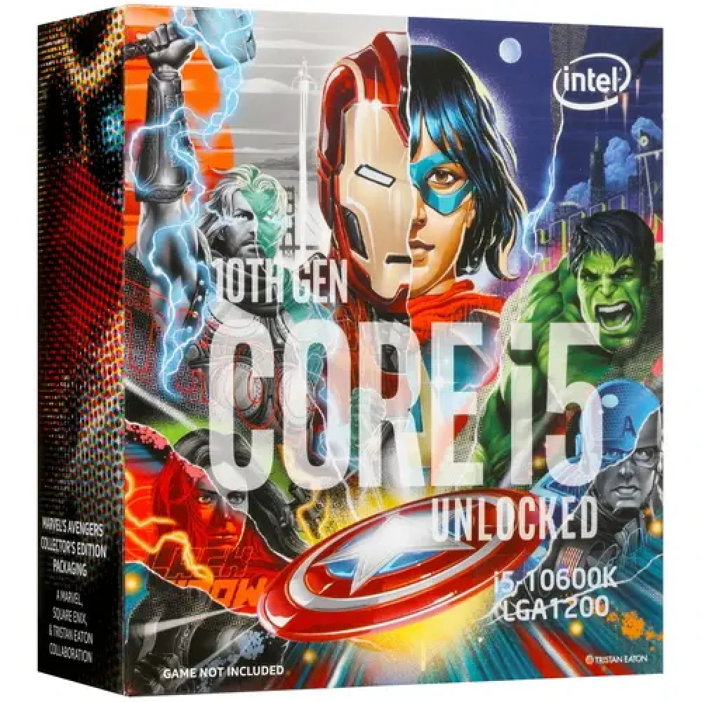 Процессор Intel Core i5-10600K SRH6R-BOX AVENGERS 4.1 ГГц, 12 МБ, BOX