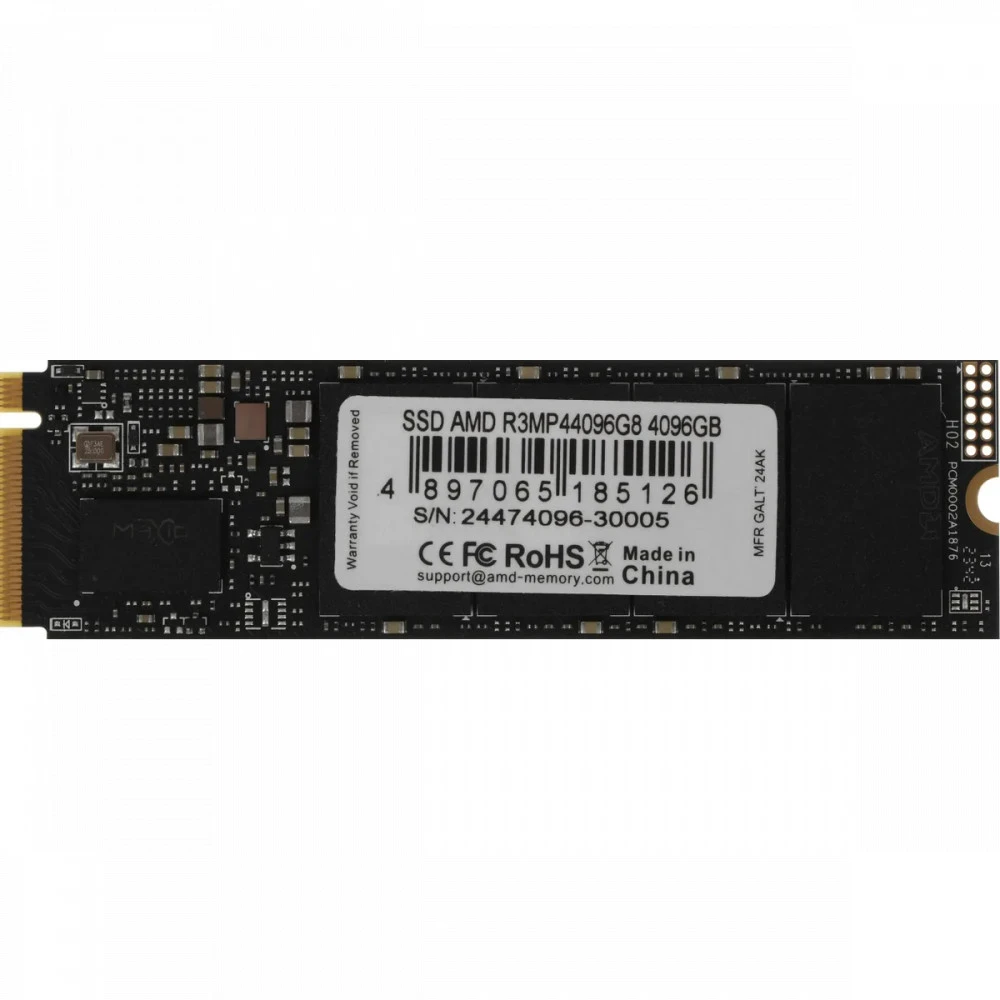 Жесткий диск AMD R3MP44096G8 SSD (твердотельные), 4 ТБ, M.2, PCIe