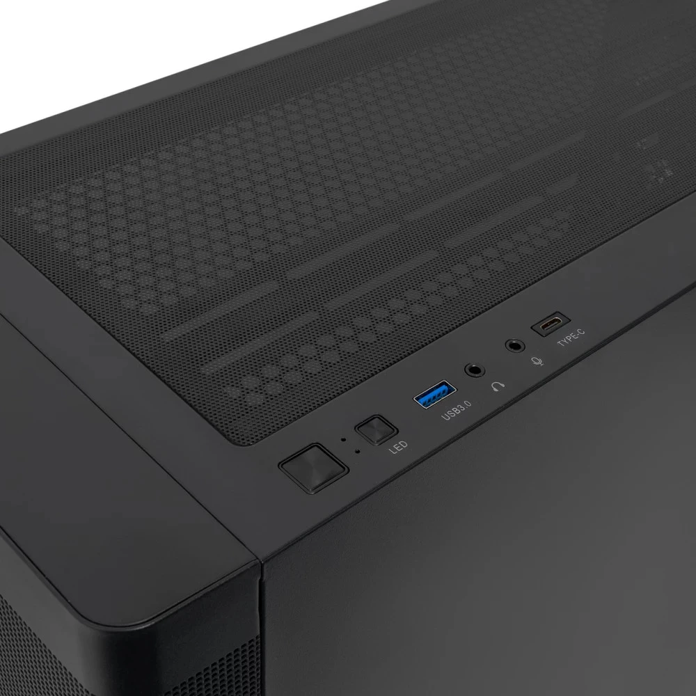 Корпус HSPD M740-TGBK-ARGB Mid-Tower