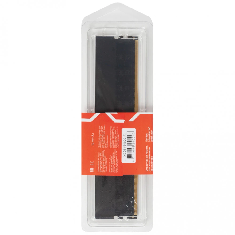 ОЗУ XG XGD5164800-R DIMM, DDR5, 16 Гб, 4800 МГц