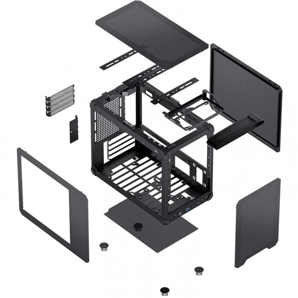 Корпус Jonsbo C6 MAX Black Mini-Tower
