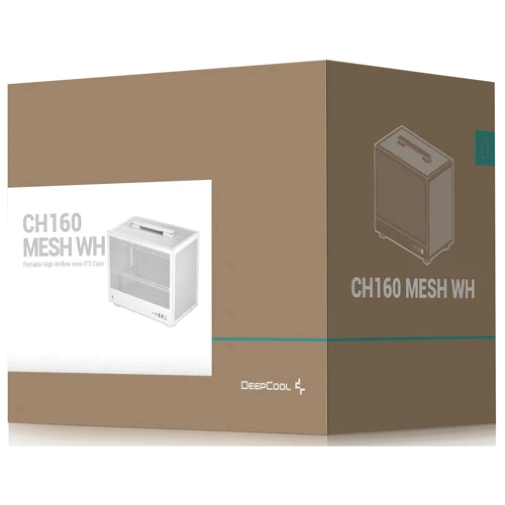 Корпус Deepcool CH160 MESH WH R-CH160-WHNMI0-G-1 Mini-Tower