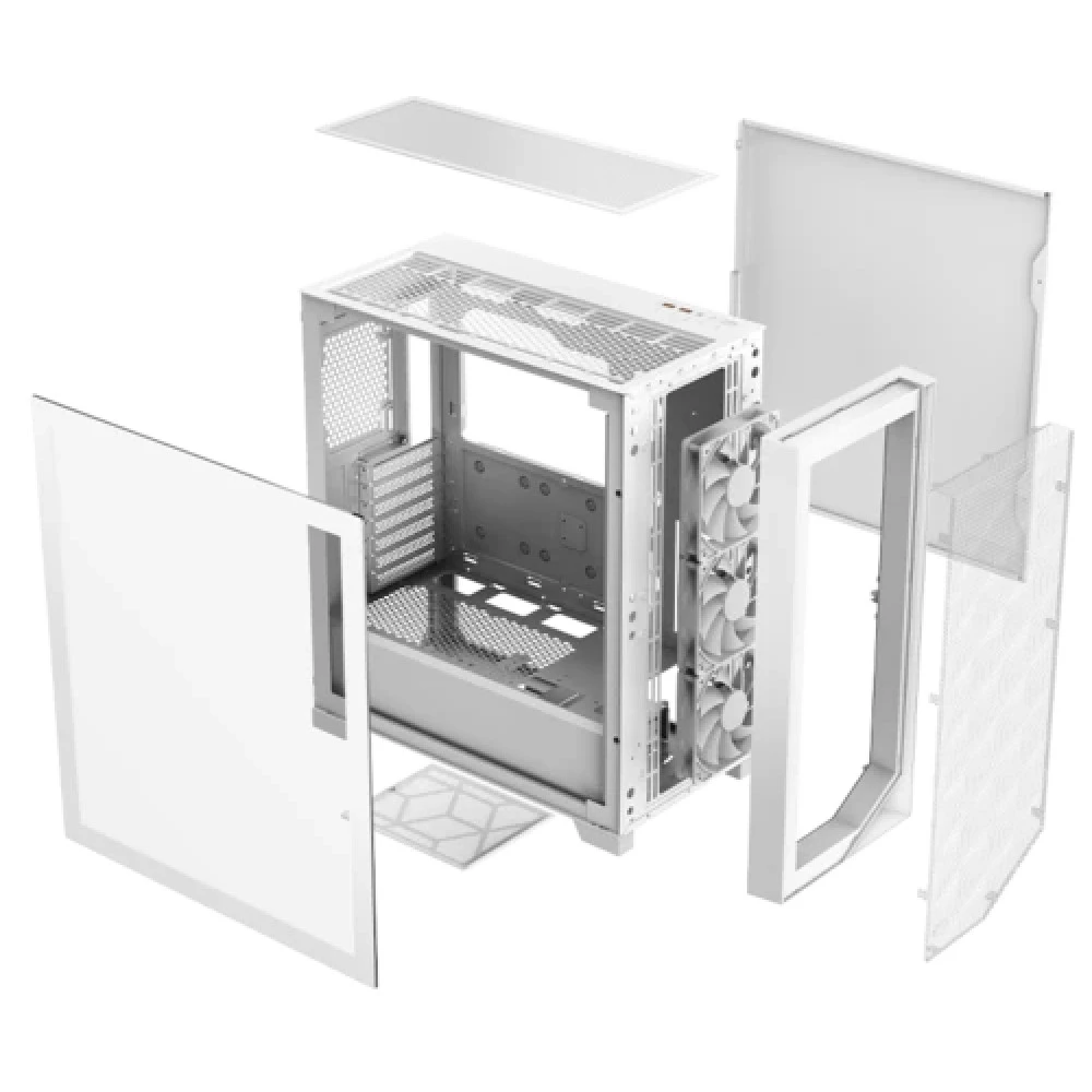 Корпус PCcooler C3D510 WH ARGB C3D510-WHP3-GL Mid-Tower