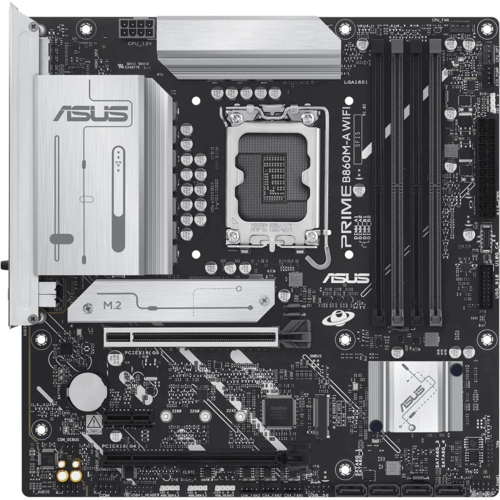 Материнская плата Asus PRIME B860M-A WIFI 90MB1JY0-M0EAY0 Micro-ATX, LGA 1851