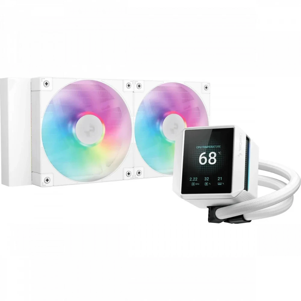 Система охлаждения Deepcool MYSTIQUE 240 WH ARGB R-LX240-WHDSNMCP-G-1 Для процессора