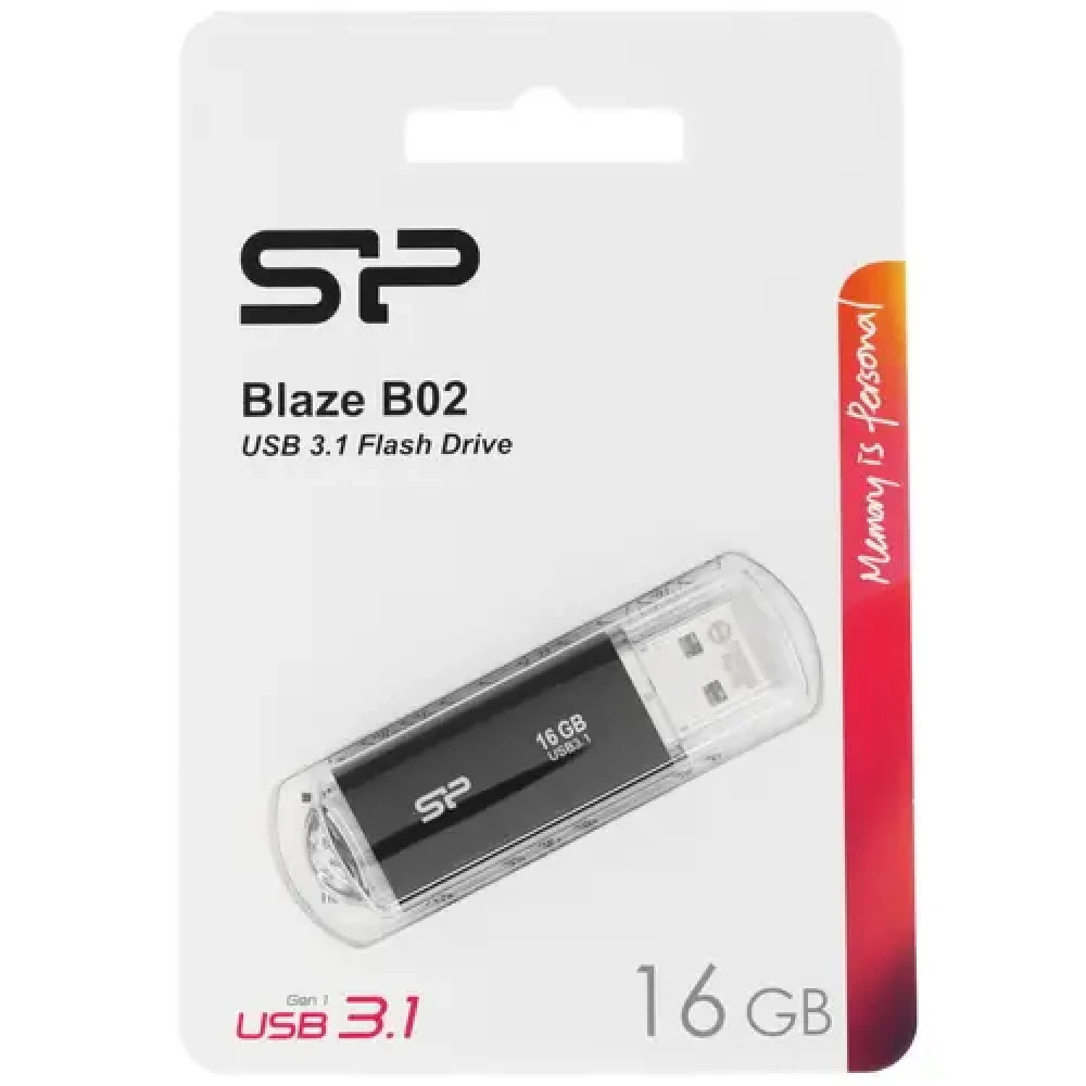 USB флешка (Flash) Silicon Power Blaze B02 [SP016GBUF3B02V1K] 16 ГБ