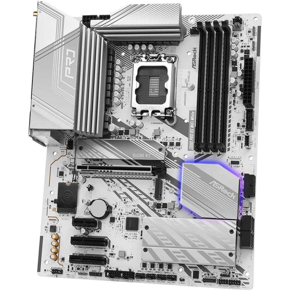 Материнская плата ASRock Z890 PRO RS WIFI WHITE ATX, LGA 1851