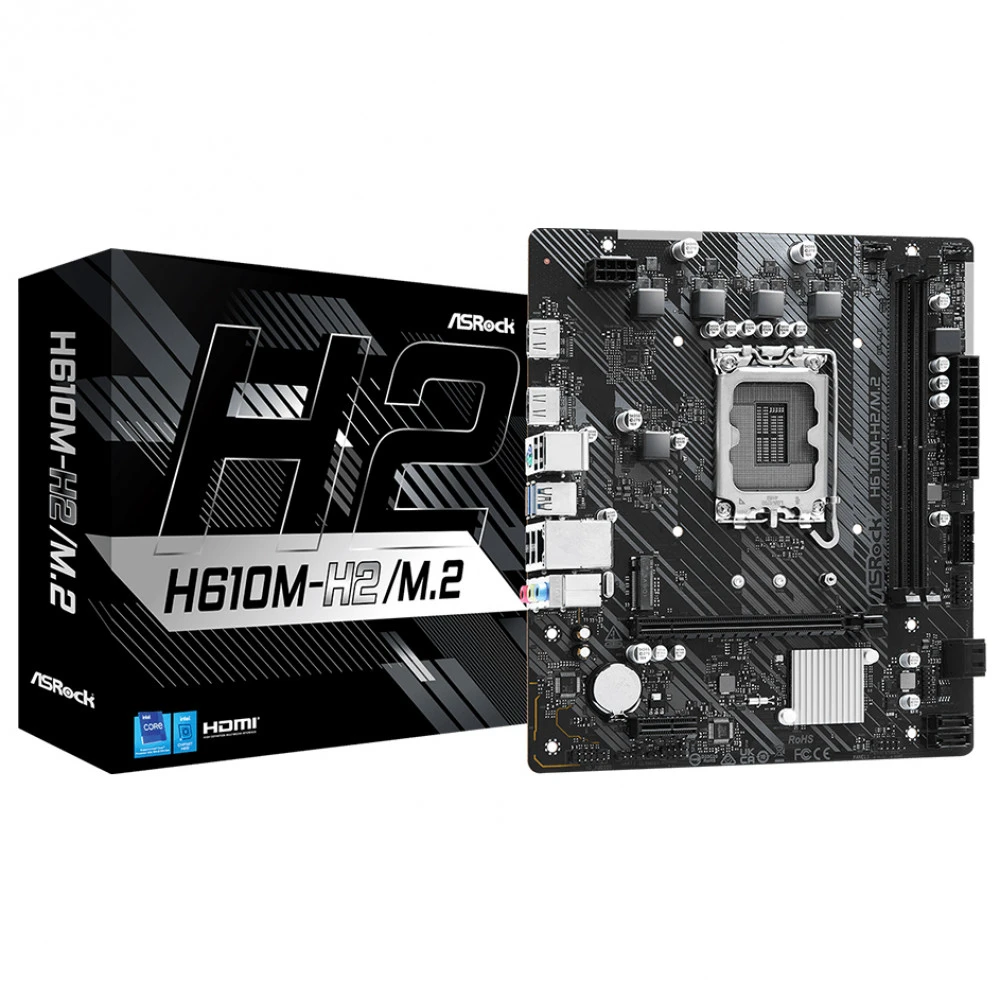 Материнская плата ASRock H610M-H2/M.2 Micro-ATX, LGA 1700