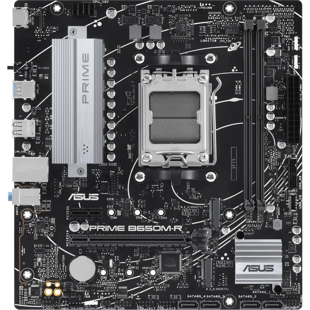 Материнская плата Asus ASUS PRIME B650M-R 90MB1H30-M0EAY0 Micro-ATX, AMD AM5