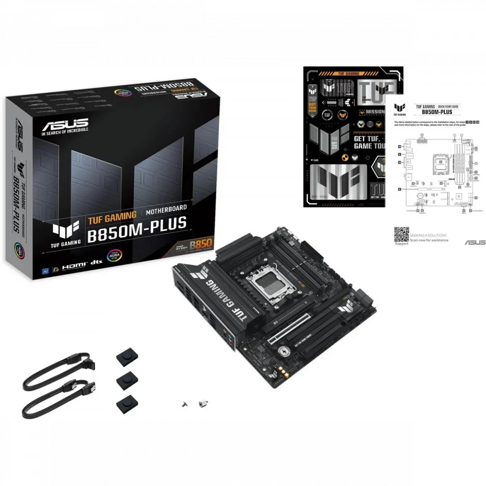 Материнская плата Asus TUF GAMING B850M-PLUS 90MB1IX0-M0EAY0 Micro-ATX, AMD AM5