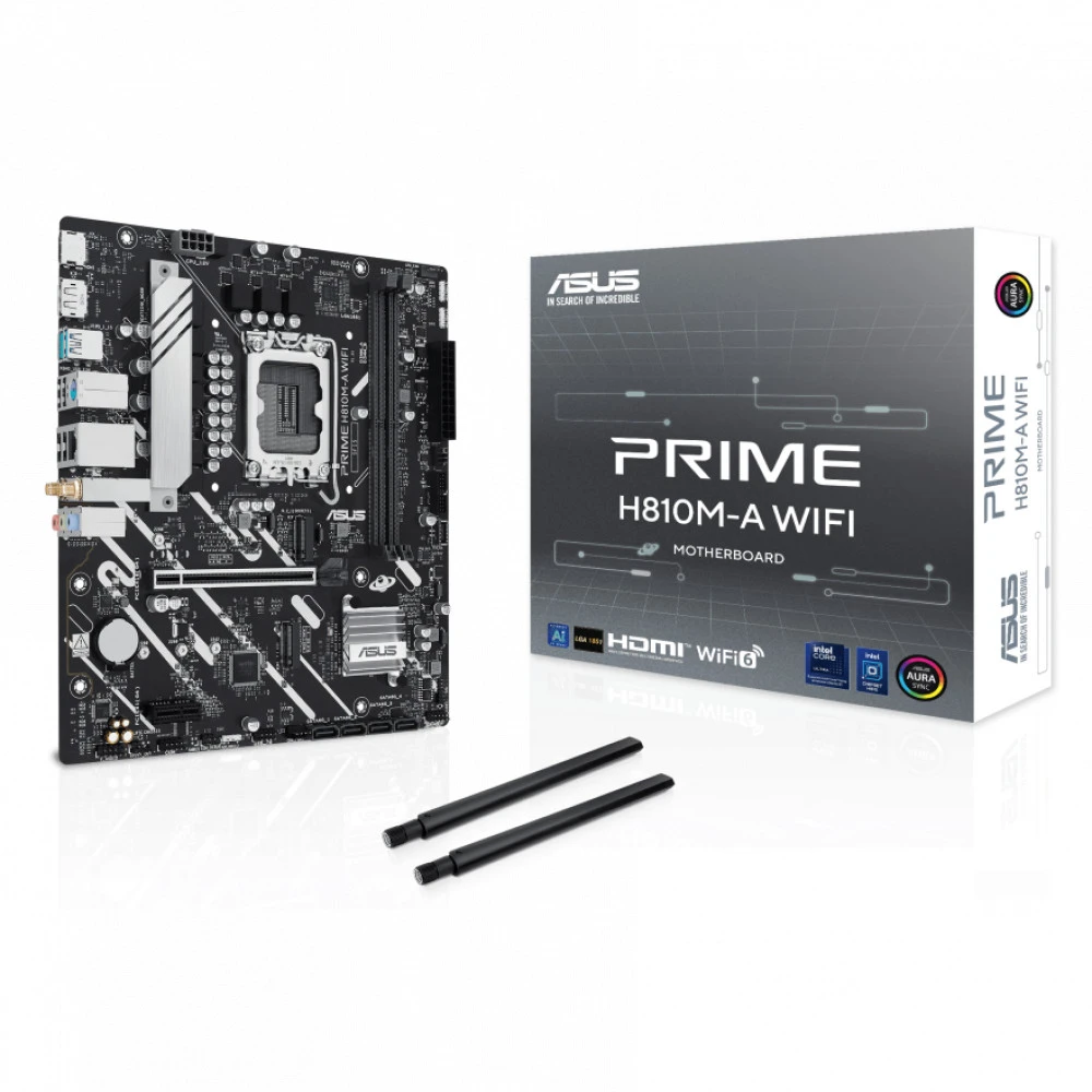 Материнская плата Asus PRIME H810M-A WIFI 90MB1KJ0-M0EAY0 Micro-ATX, LGA 1851
