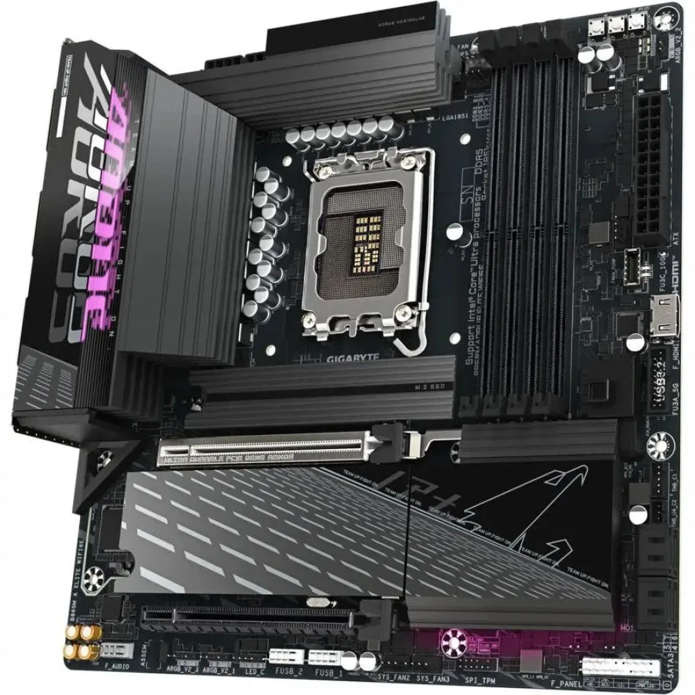 Материнская плата Gigabyte B860M AORUS ELITE WIFI6E B860M A ELITE WIFI6E Micro-ATX, LGA 1851