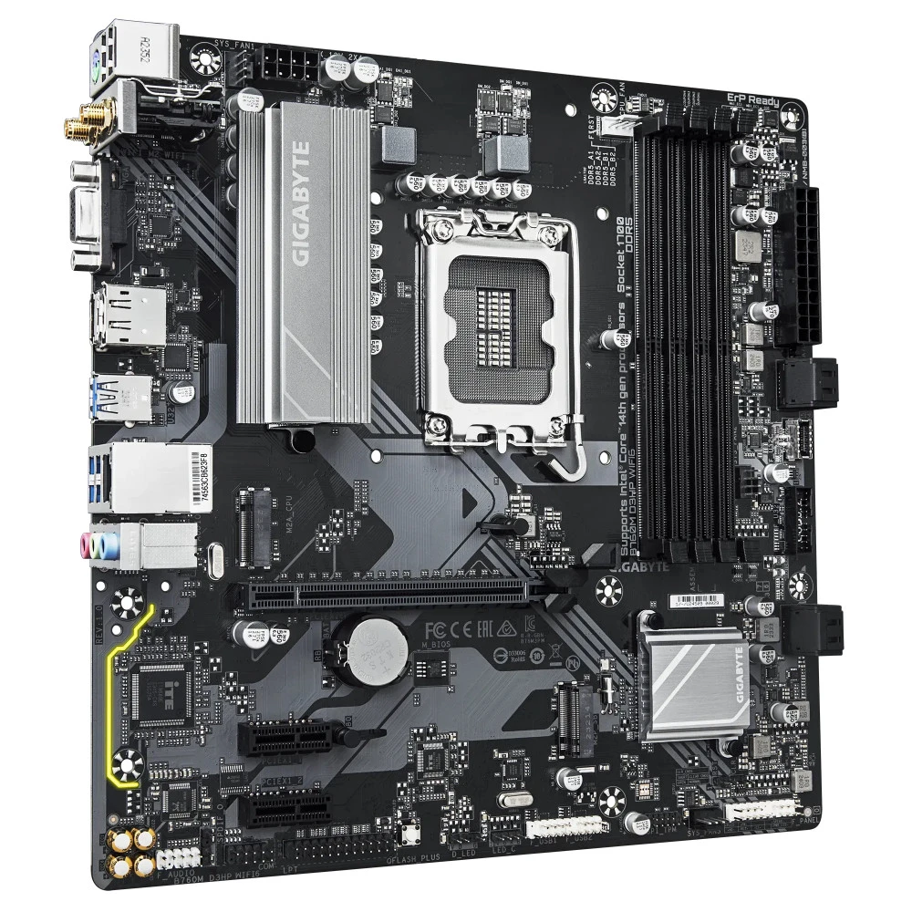 Материнская плата Gigabyte B760M D3HP WIFI6 Micro-ATX, LGA 1700