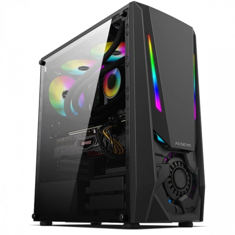 Корпус ALSEYE Reactor Black AS.07.0026 Mid-Tower