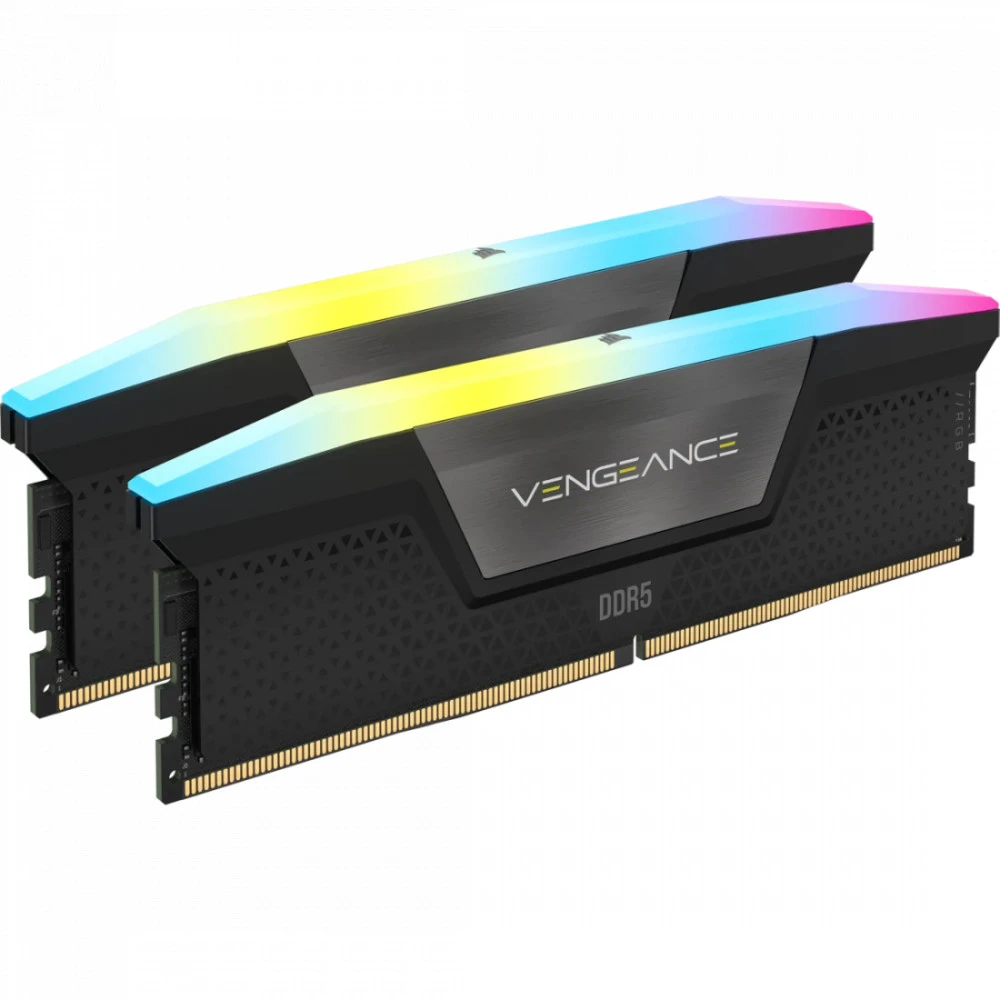 ОЗУ Corsair Vengeance RGB CMH32GX5M2B6400C32 DIMM, DDR5, 32 Гб (2 х 16 Гб), 6400 МГц