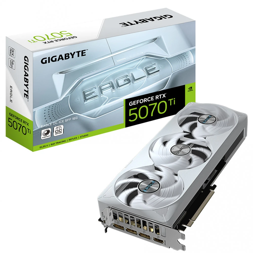 Видеокарта Gigabyte RTX5070Ti EAGLE OC ICE 16G GV-N507TEAGLEOC ICE-16GD 16 ГБ