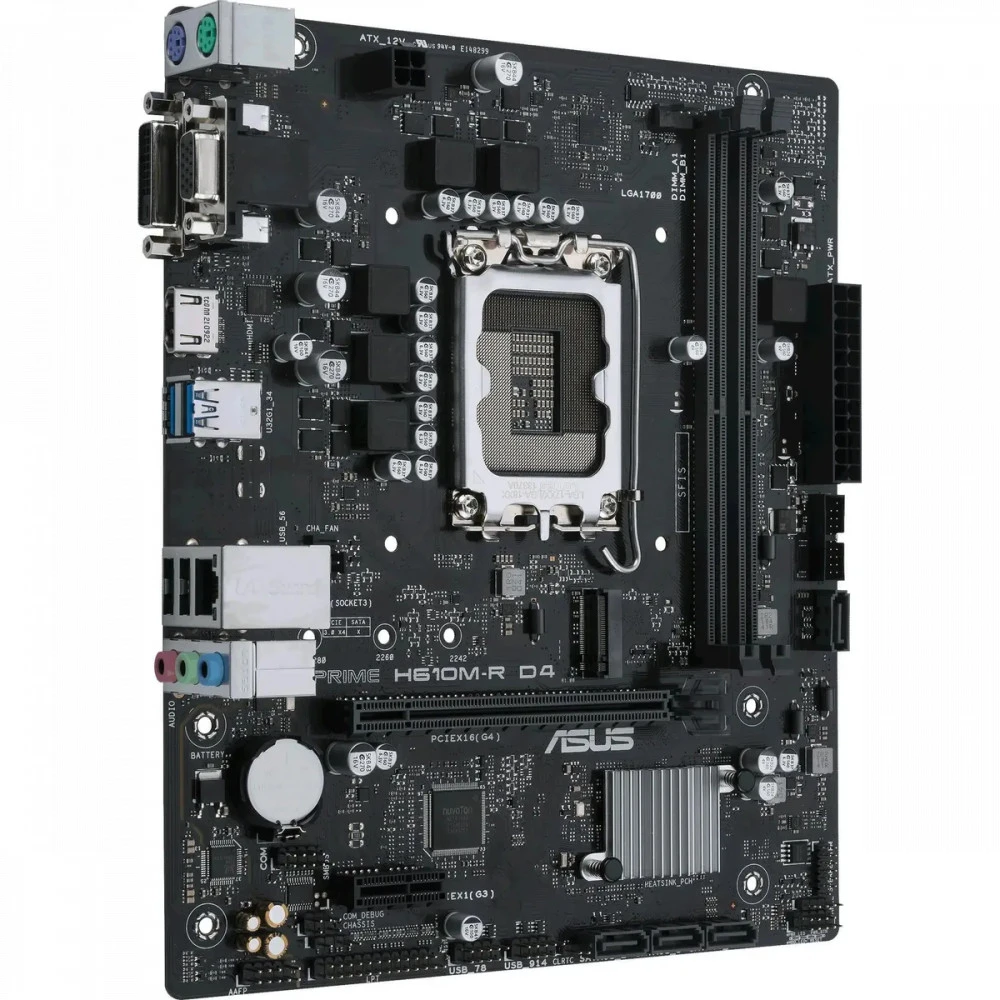 Материнская плата Asus H610M-R D4-SI Micro-ATX, LGA 1700