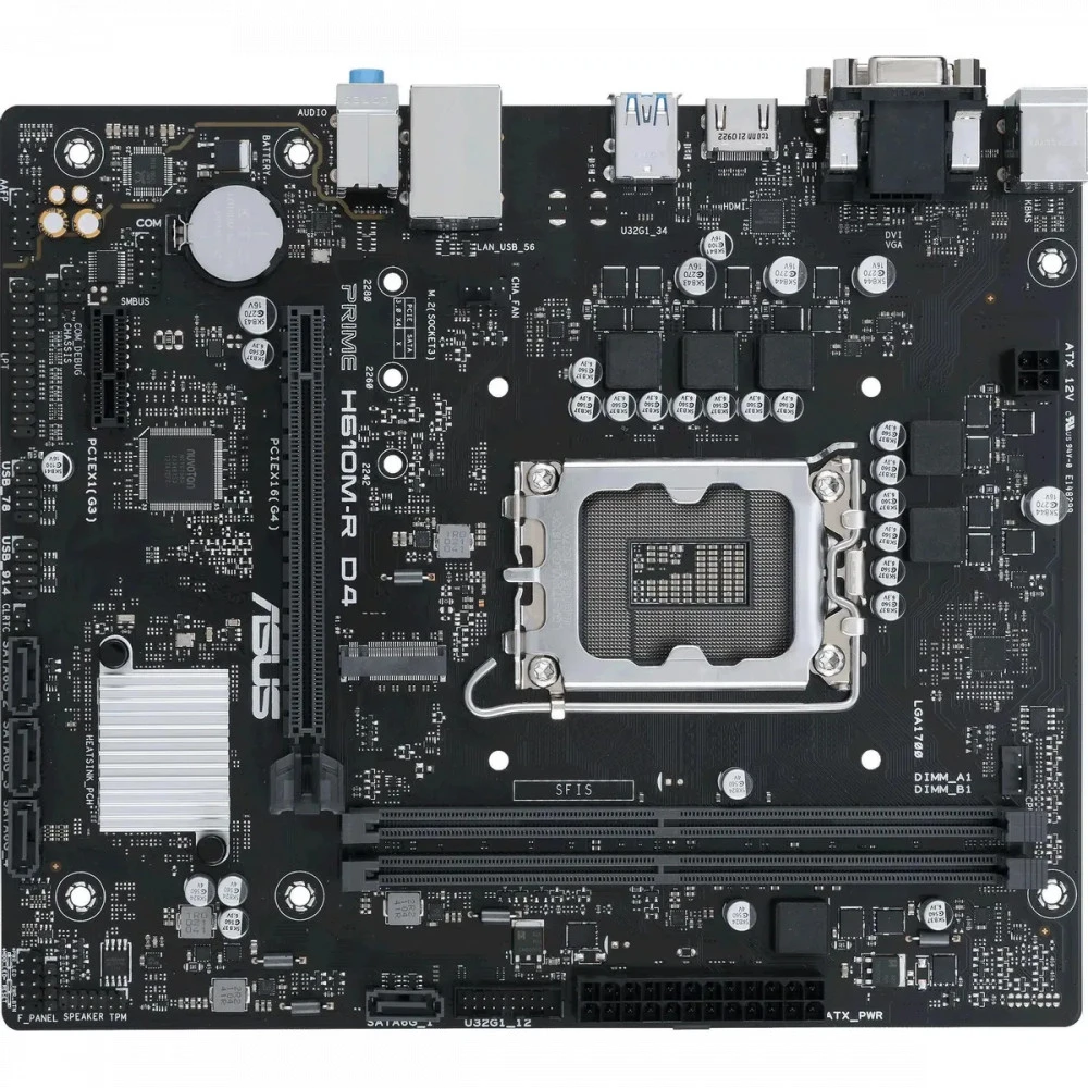 Материнская плата Asus H610M-R D4-SI Micro-ATX, LGA 1700