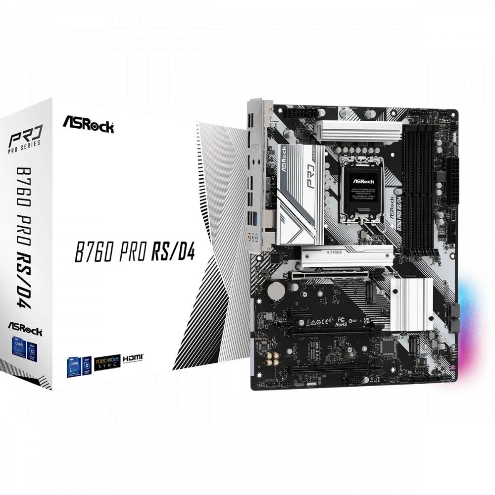 Материнская плата ASRock B760 PRO RS/D4 DDR4 ATX, LGA 1700