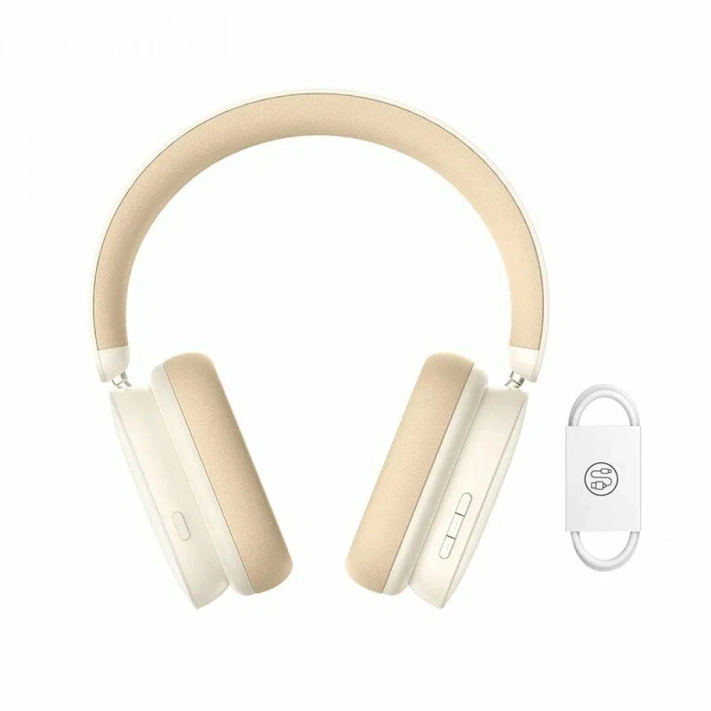 Наушники Baseus Bowie H1 Noise-Cancelling Creamy White NGTW230202