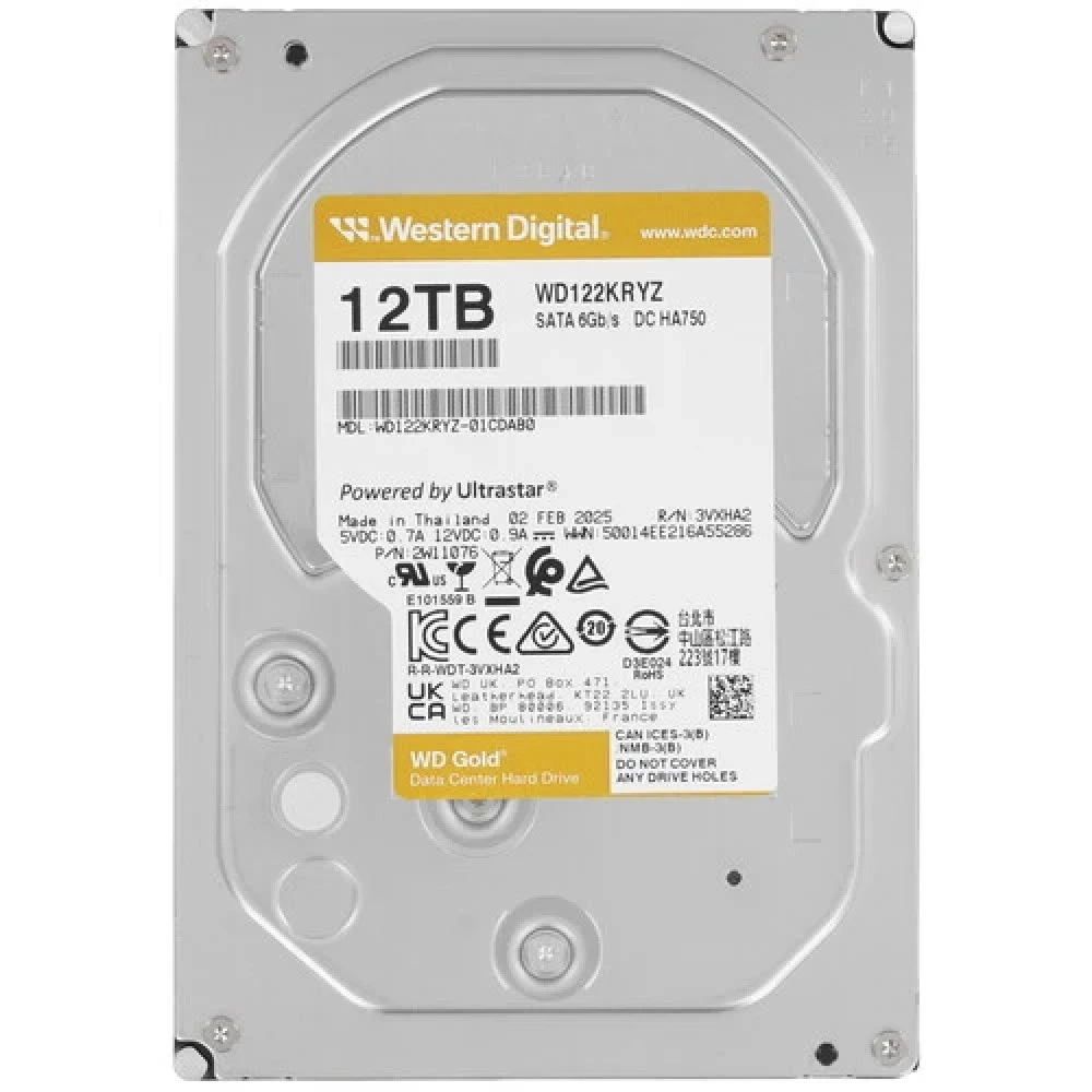 Серверный жесткий диск Western Digital WD122KRYZ HDD, 3,5 LFF, 12 ТБ, SATA
