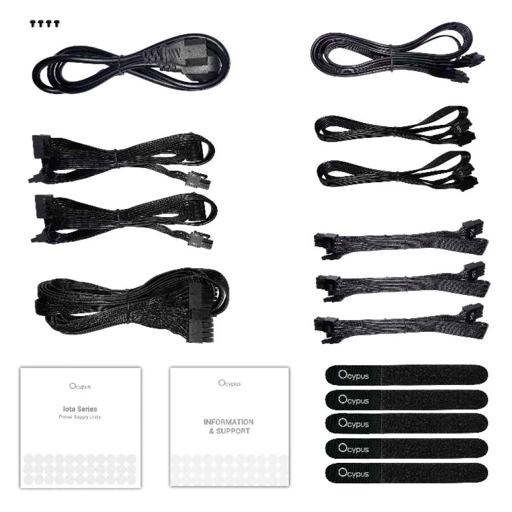 Блок питания Ocypus Iota P750 750W Black Iota-P750-G1FFBK024X-EU 750 Вт