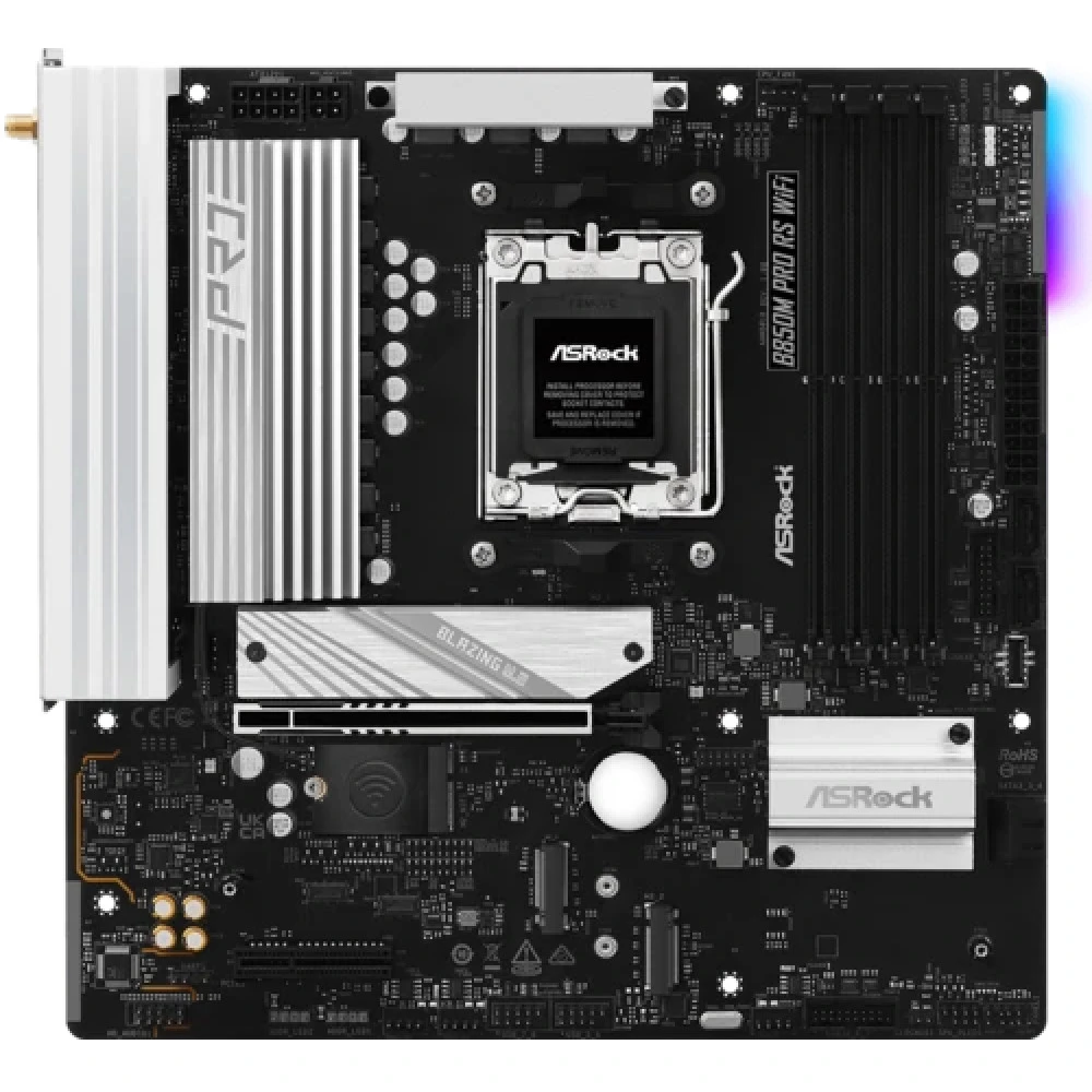 Материнская плата ASRock B850M PRO RS WIFI Micro-ATX, AMD AM5