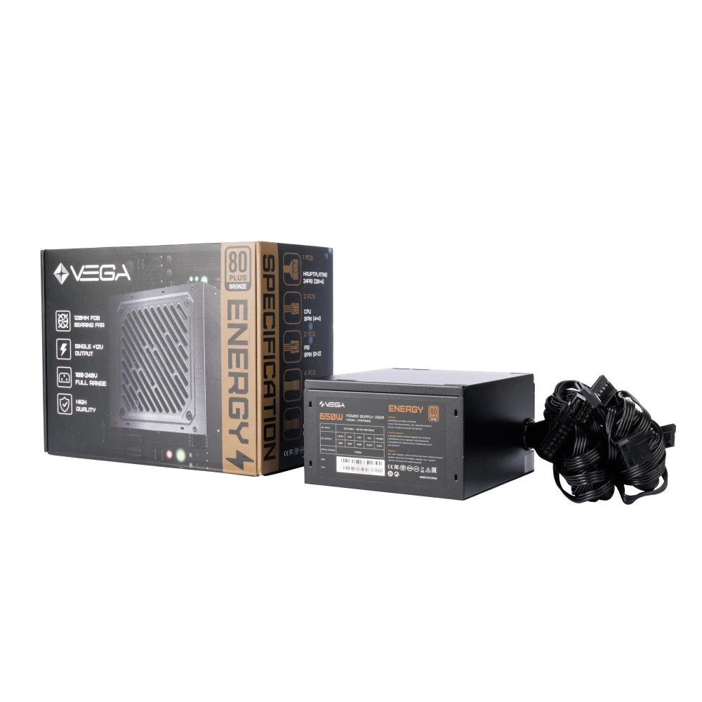 Блок питания VEGA VPS-650W 650 Вт