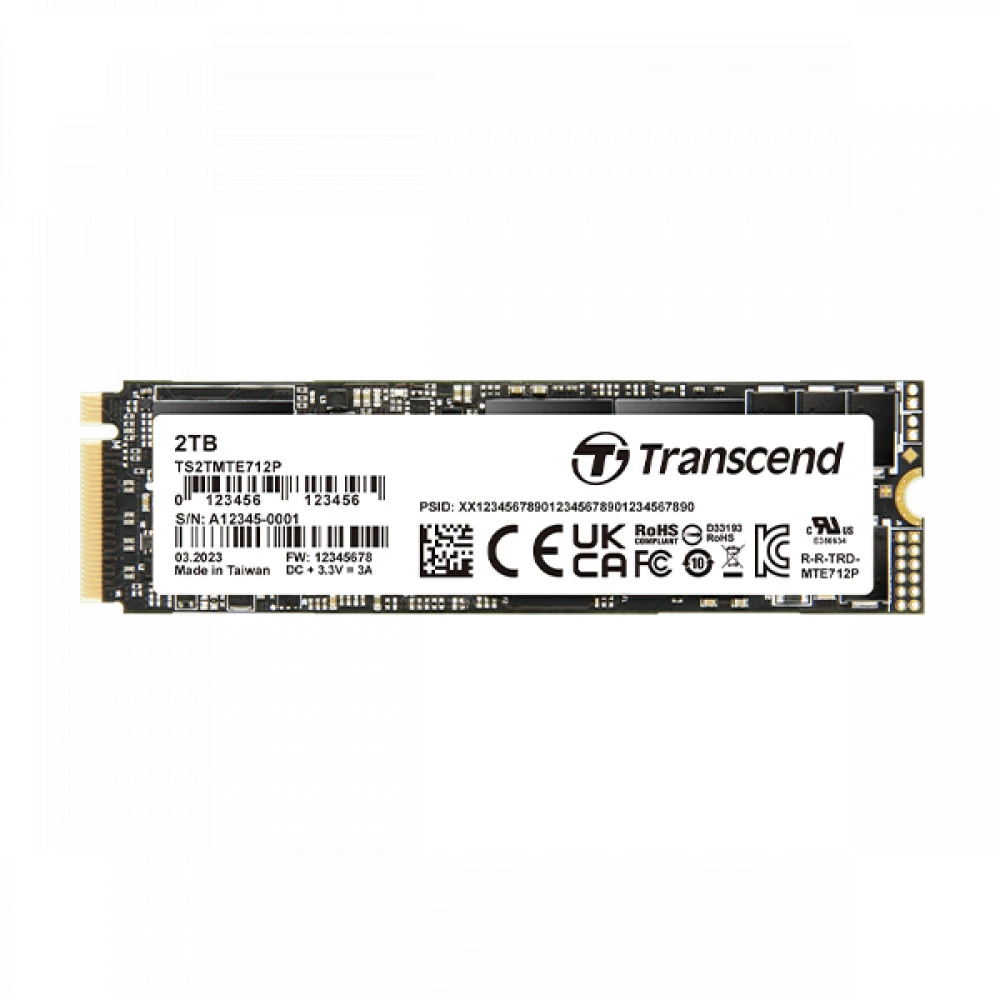 Жесткий диск Transcend TS256GMTE712P-VS1 SSD (твердотельные), 256 ГБ, M.2, PCIe