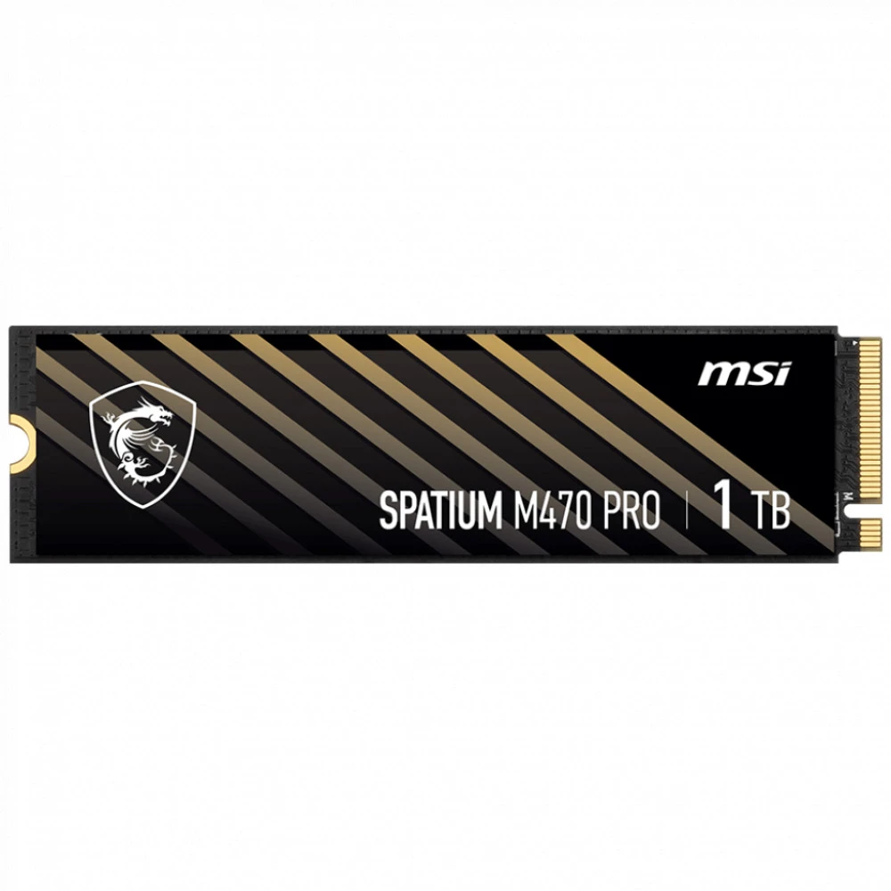 Жесткий диск MSI SPATIUM M470 PRO PCIE4.0 NVME M.2 1TB SSD (твердотельные), 1 ТБ, M.2, PCIe