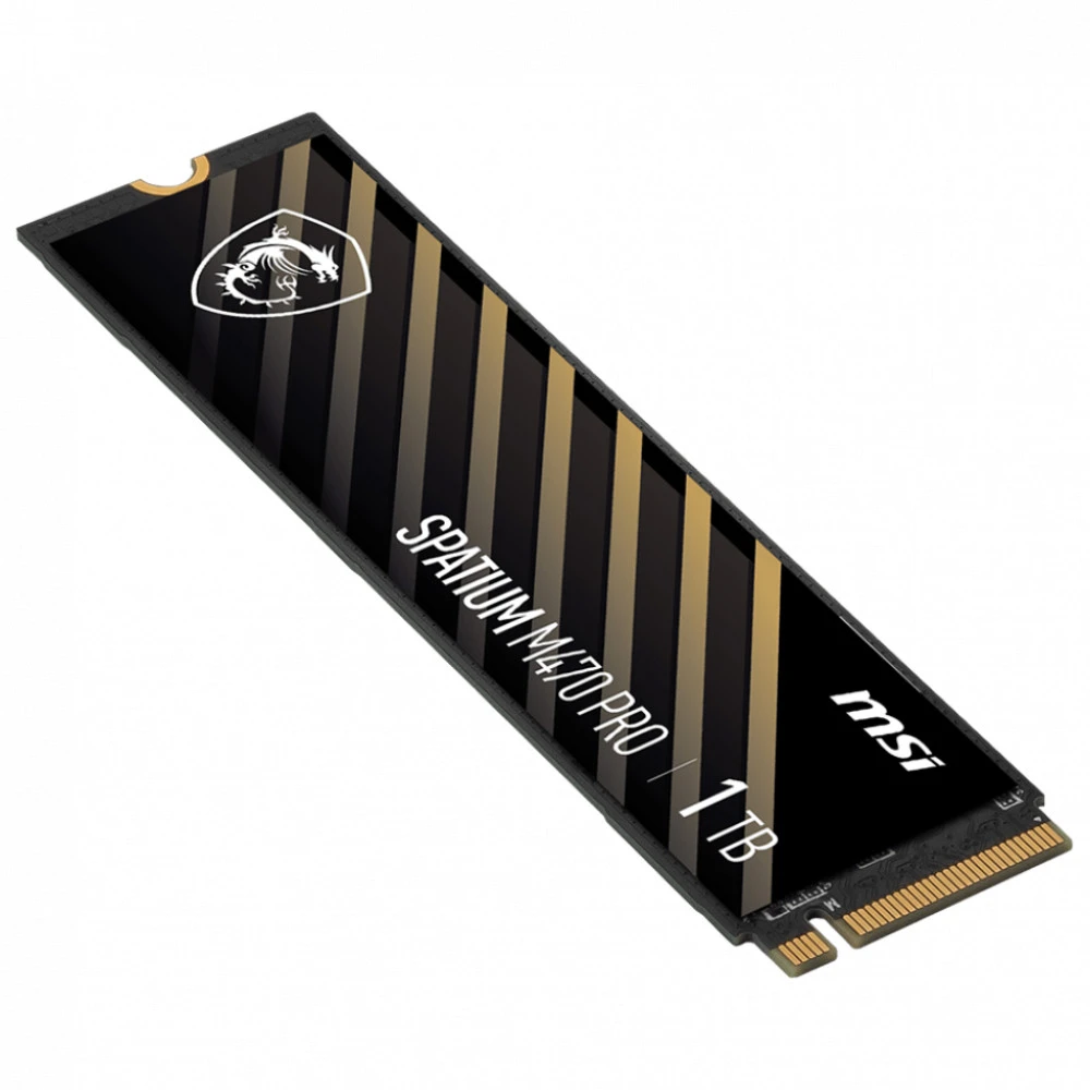 Жесткий диск MSI SPATIUM M470 PRO PCIE4.0 NVME M.2 1TB SSD (твердотельные), 1 ТБ, M.2, PCIe