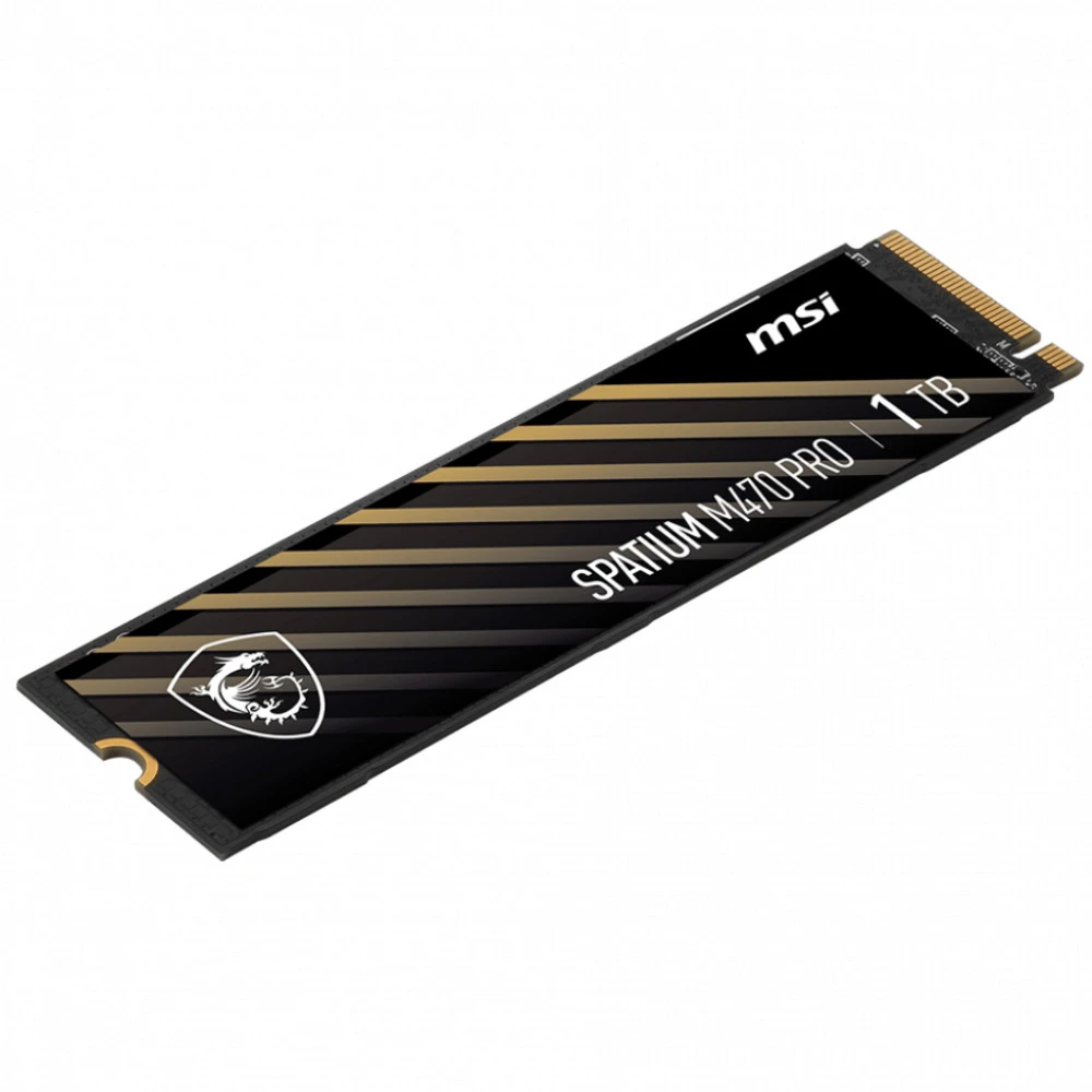 Жесткий диск MSI SPATIUM M470 PRO PCIE4.0 NVME M.2 1TB SSD (твердотельные), 1 ТБ, M.2, PCIe