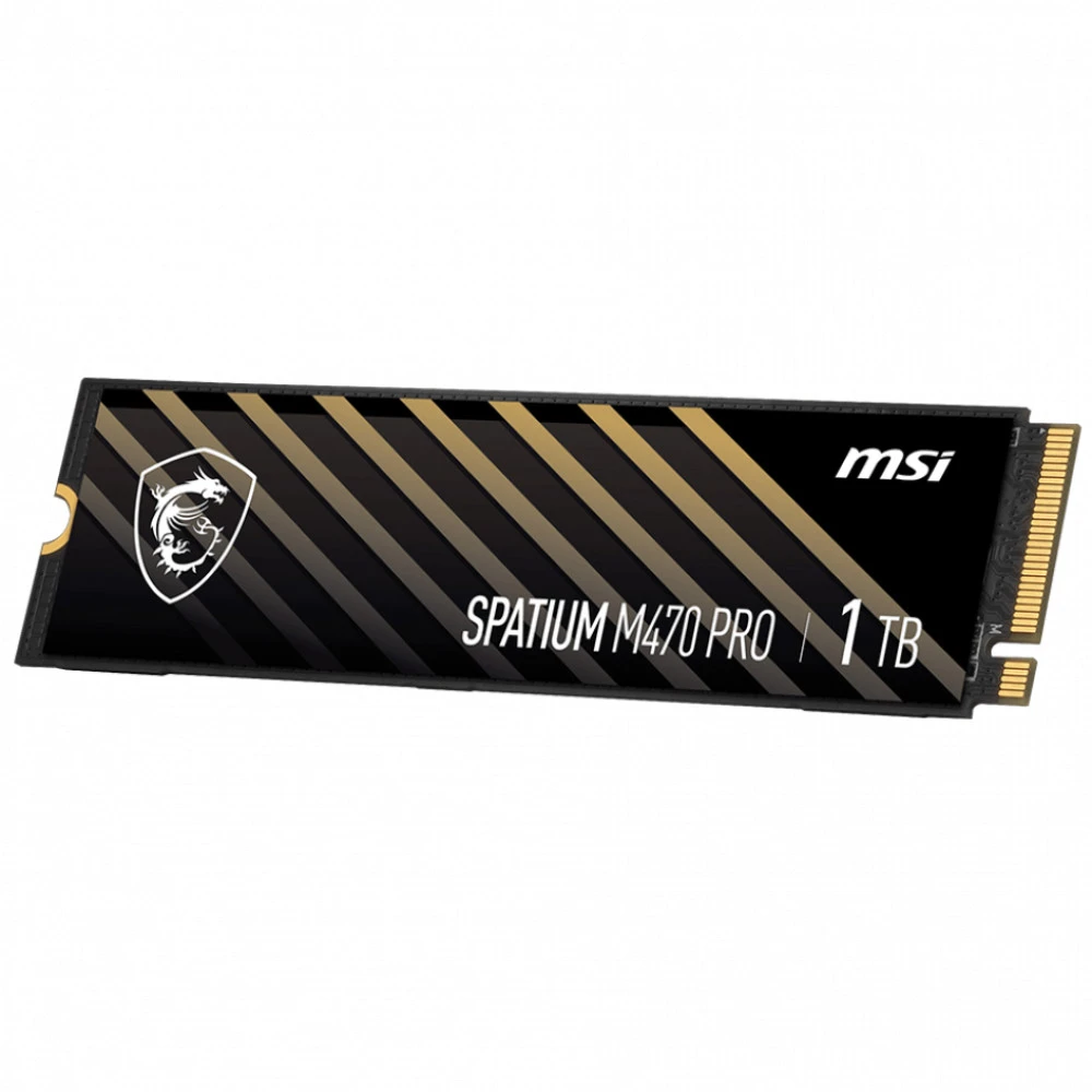 Жесткий диск MSI SPATIUM M470 PRO PCIE4.0 NVME M.2 1TB SSD (твердотельные), 1 ТБ, M.2, PCIe